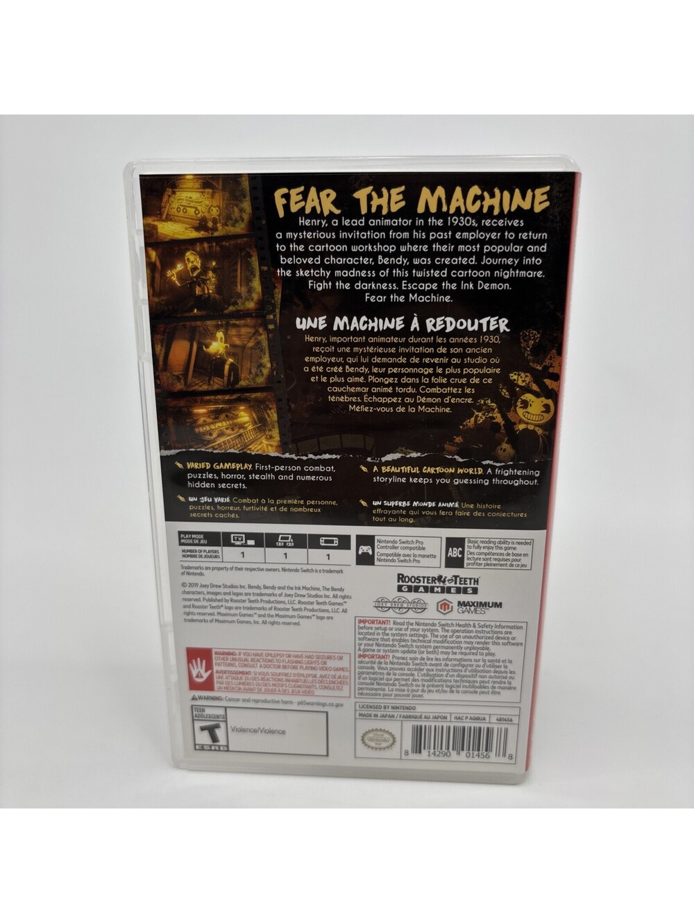 Bendy And The Ink Machine Nintendo Switch Tested - Picture 4 of 4